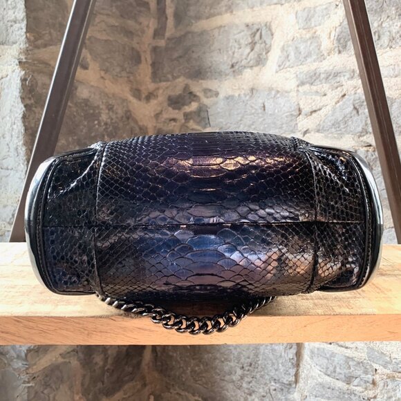 Gucci Navy Python Hobo Bag - Picture 5 of 13